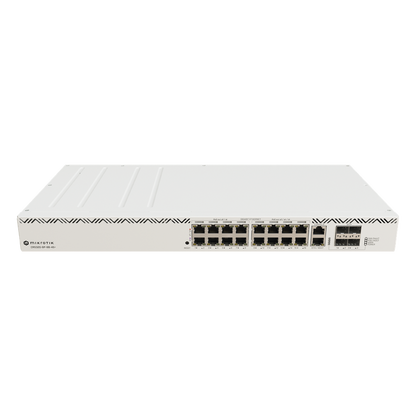 Cloud Router Switch 16 puertos, 8 PoE+ y 8 PoE++, Fuentes redundantes Hot-Swap