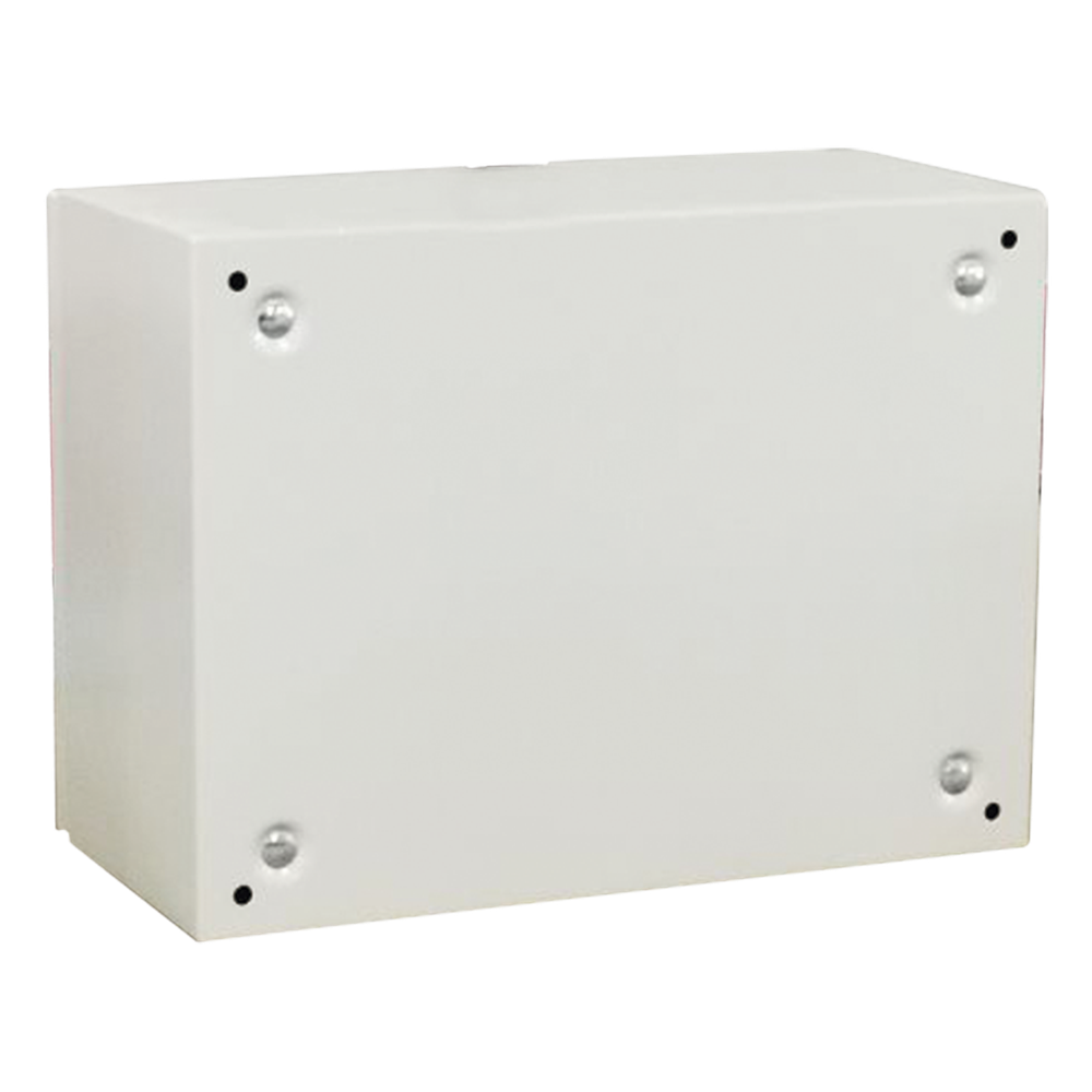 Gabinete de Acero IP66 Uso en Intemperie (500 x 300 x 300 mm) con Placa Trasera Interior Metálica y Compuerta Inferior Atornillable (Incluye Chapa y