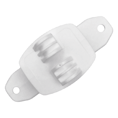 Aislador de Paso Blanco Reforzado para Cercos Eléctricos / Aislamiento hasta 18 kV / Resistente a Clima Extremo / Polipropileno y Policarbonato