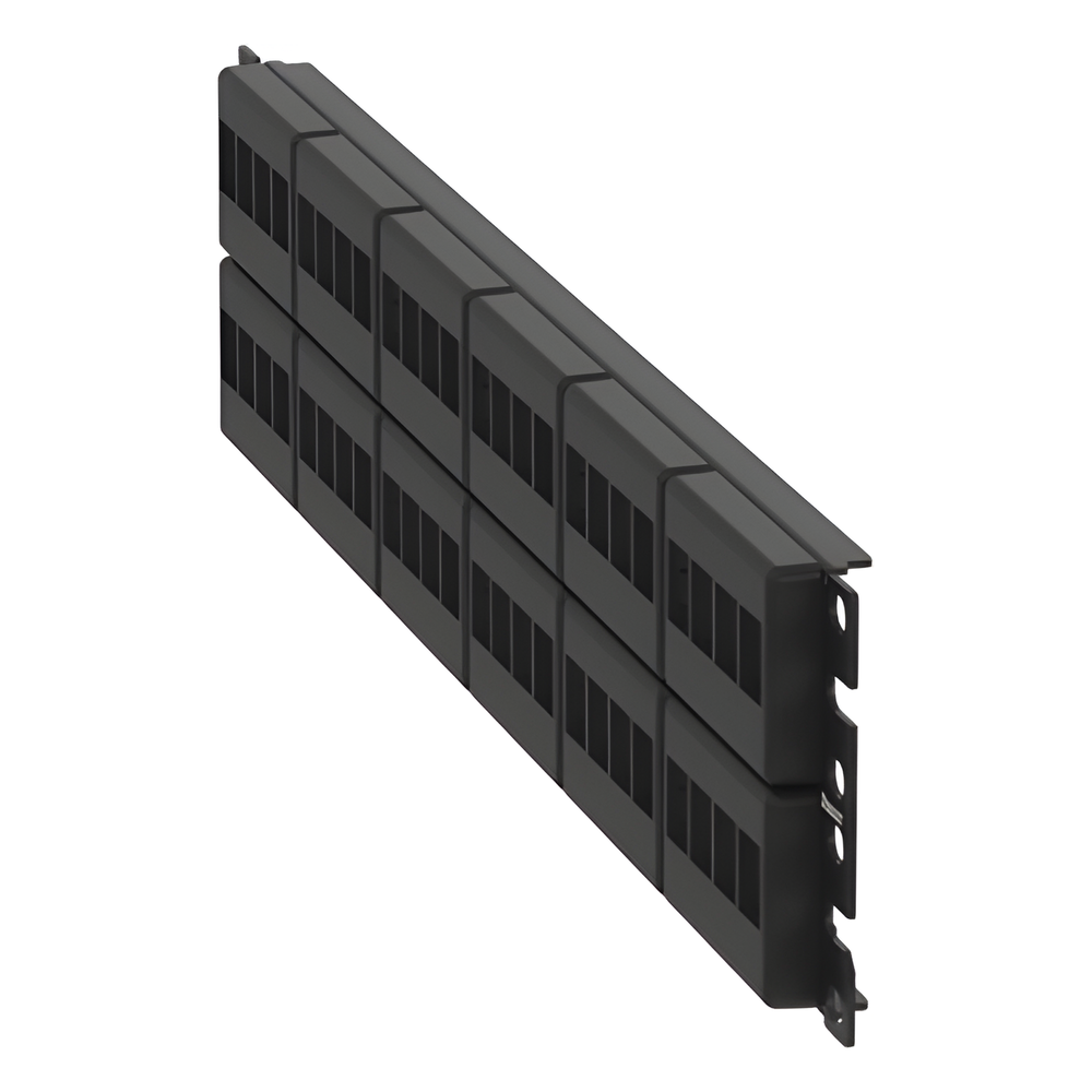 Panel de Parcheo Modular Keystone (Sin Conectores), de 48 Puertos, Identificación con Etiqueta Adhesiva, 2UR