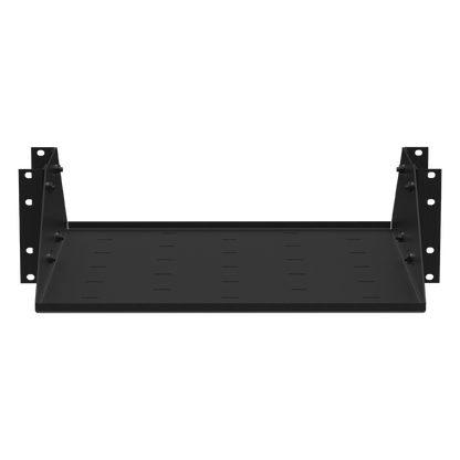 Charola para Soportar Equipos en Rack de 19", Profundidad Ajustable hasta 484 mm. 150 Kg de Carga, Compatible con Racks de Doble Perforación, 3U