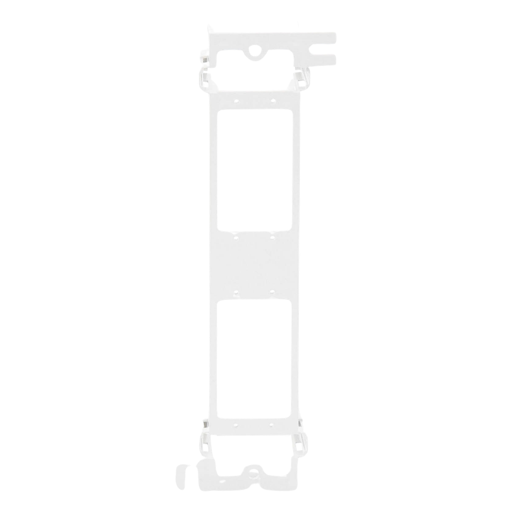Montaje de Pared para Panel de Parcheo de 12 Puertos, Color Blanco