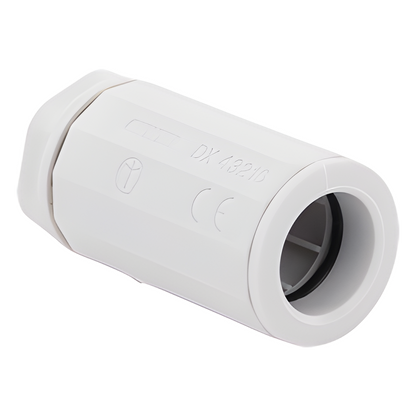 Conector de tubería rígida a caja (Racor), PVC Auto-extinguible, de 16 mm