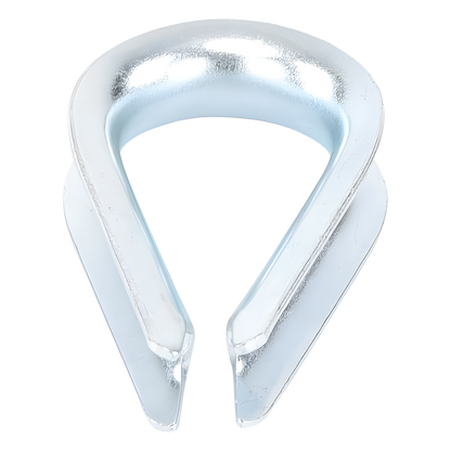 Cuello/ Guardacabo/ Rozadera para Cable de 3/8" de Acero Galv. por Inmersión