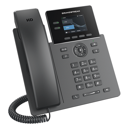 Teléfono IP PoE grado operador de 2 líneas / pantalla LCD tft 2.4 pulgadas color / 8 botones virtuales multiuso / seguridad carrier-grade