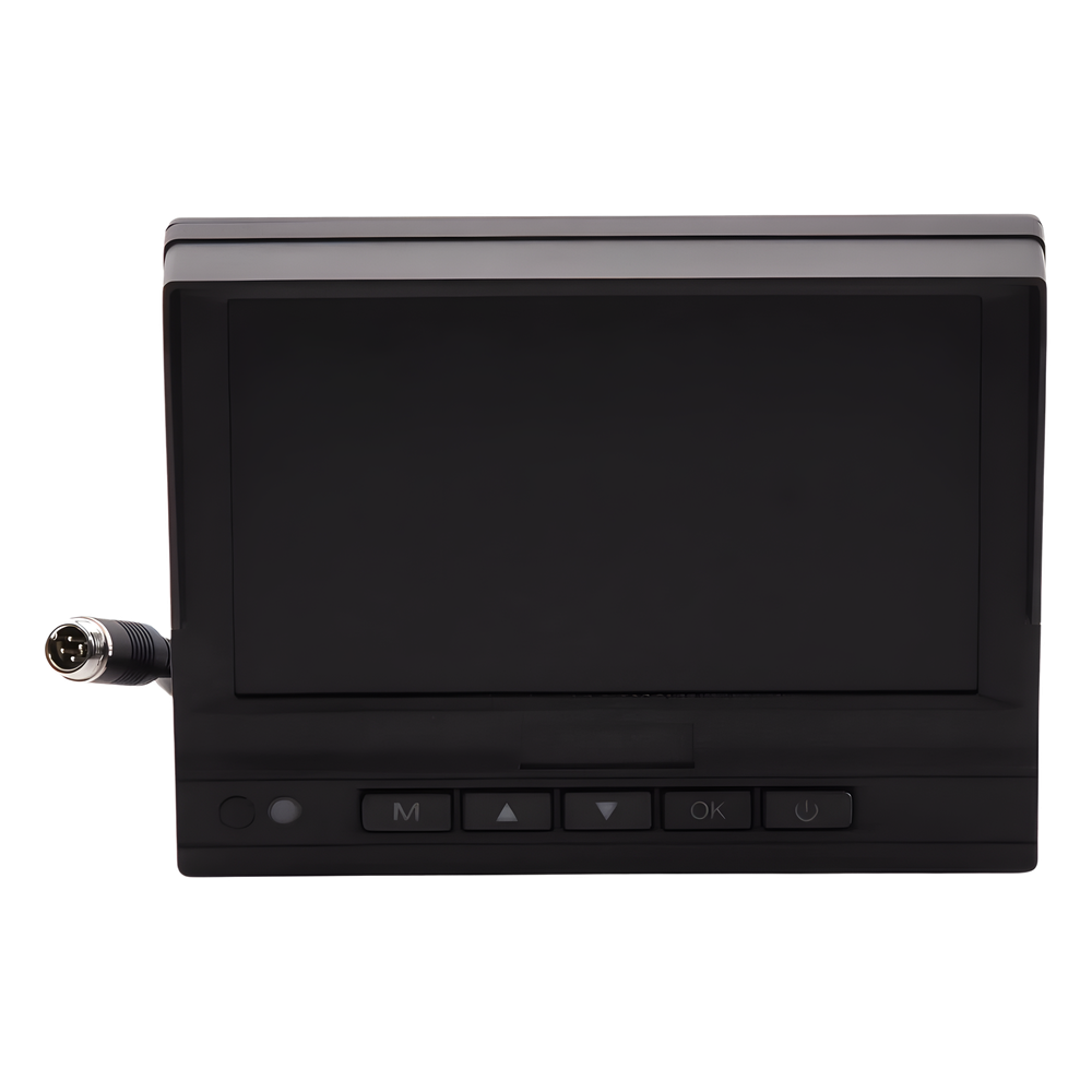 Monitor y Botones de 7" LCD / Compatible con DVR Móvil HIKVISION / Conector Tipo Aviación
