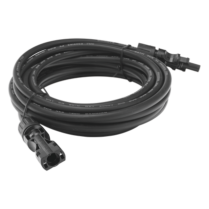 Cable Fotovoltaico 2.5 m, Negro, Calibre 10 AWG con Terminales MC4 en Ambos Extremos