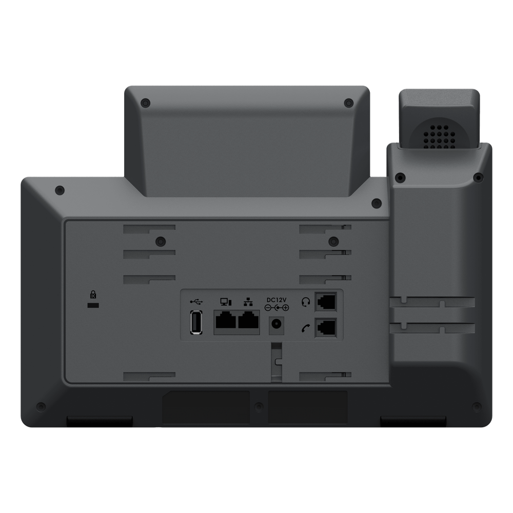 Teléfono IP profesional de 12 líneas / 24 teclas de extensión programables / WI-FI 6 / PoE integrado / pantalla LCD 4.3 pulgadas / seguridad de nivel