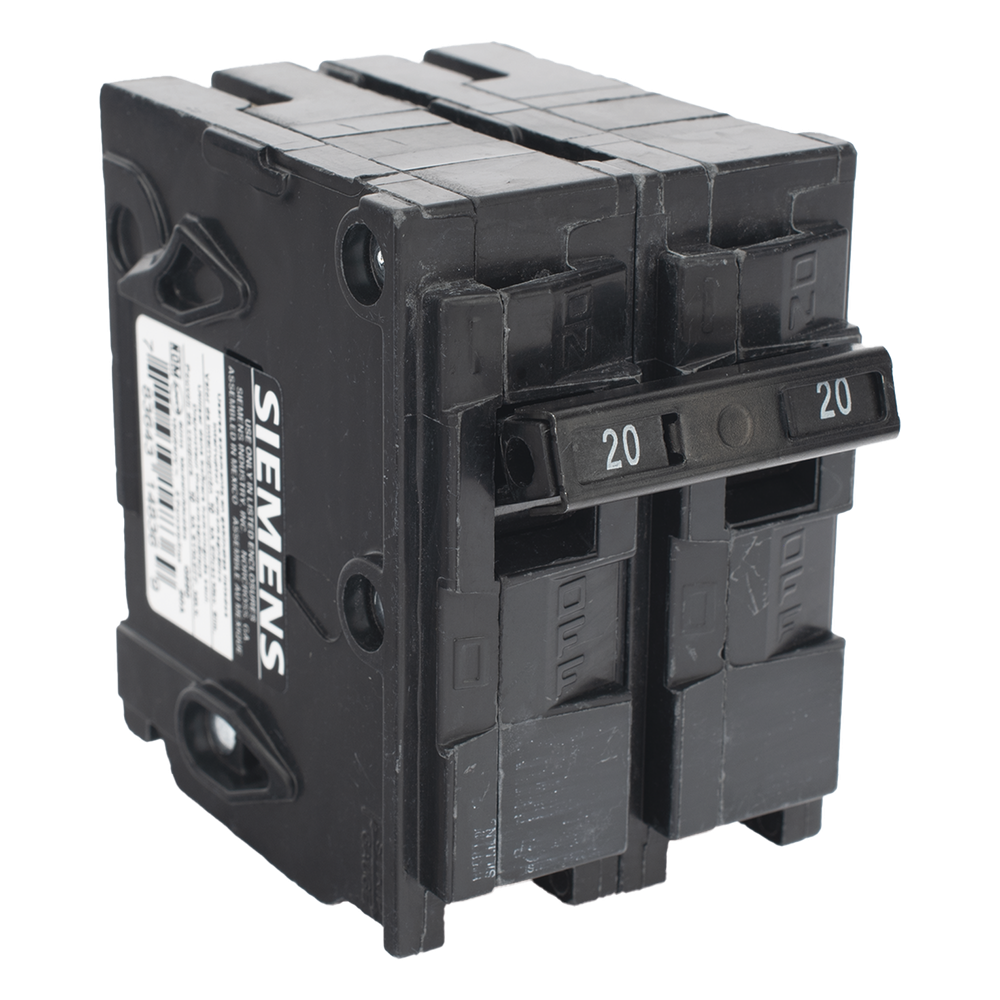 Interruptor automático enchufable tipo QP 2 polos, 20 amp