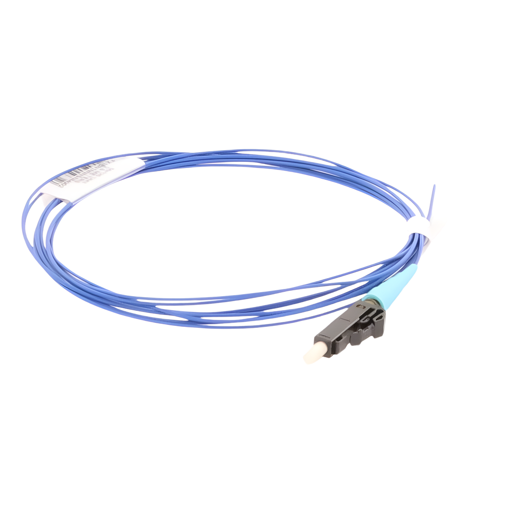 Pigtail de Fibra Óptica LC Simplex, Multimodo OM4 50/125, 900um, Color Aqua, 1 Metro (3.28 Pies)