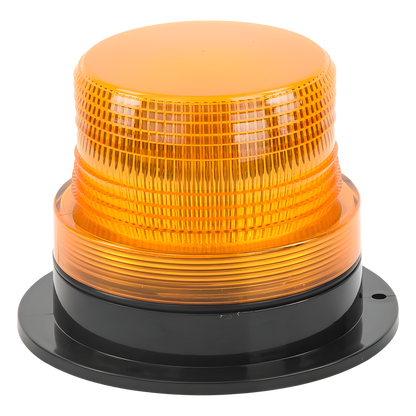 Burbuja brillante de Larga Vida Útil con 8 LEDs, color ámbar, domo ámbar, 12Vcd