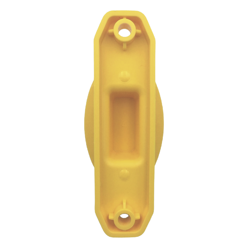Aislador de Paso Amarillo Reforzado para Cercos Eléctricos / Aislamiento hasta 18 kV / Resistente a Clima Extremo / Polipropileno y Policarbonato