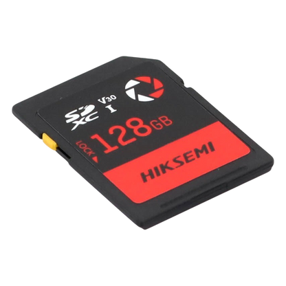Memoria SD / 128 GB / 180 MB/s Lectura / 150 MB/s Escritura / V30 U3 / Para Drones y Cámaras de Acción / HIKSEMI CAPTURE E30