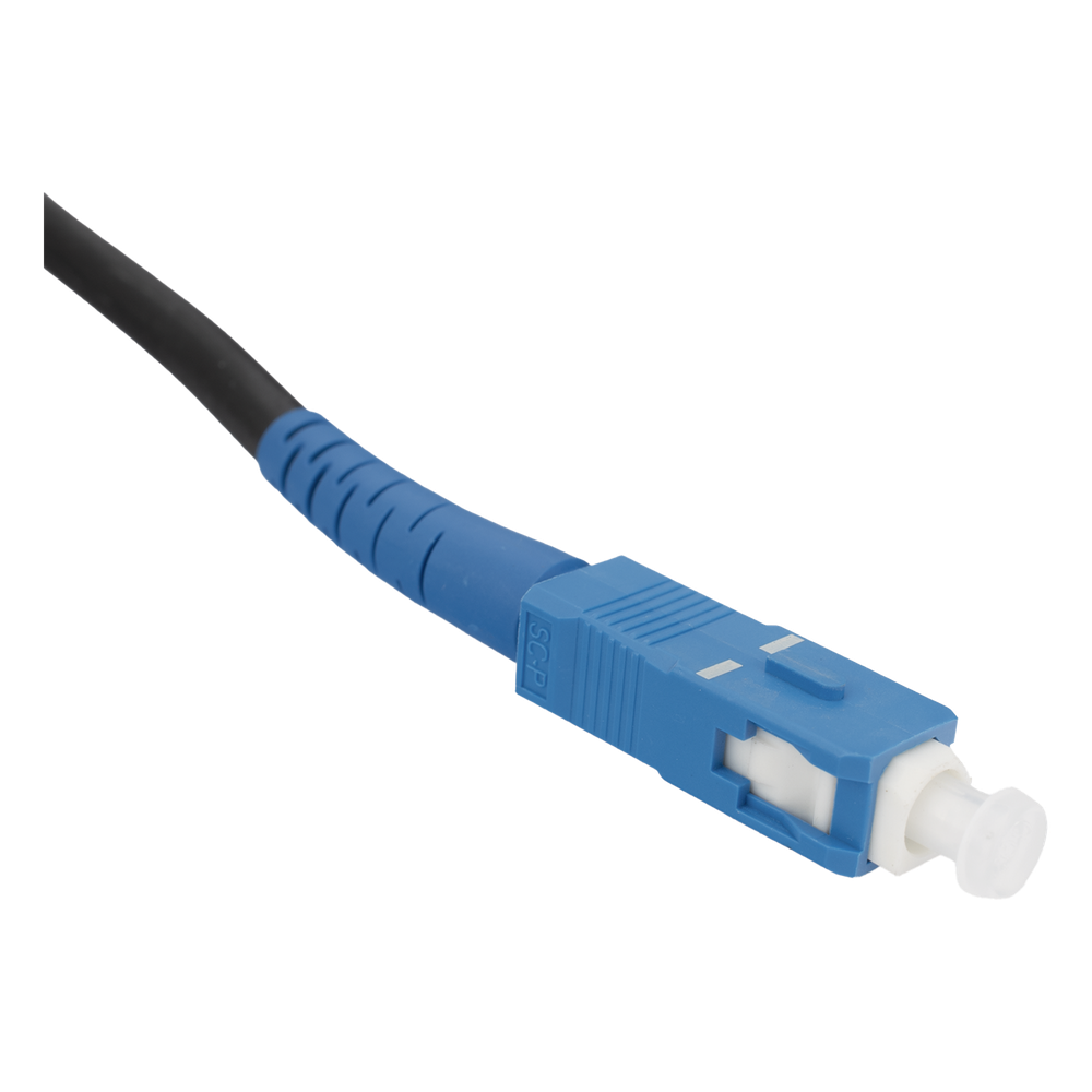 Rollo de Fibra Óptica Drop Redonda G657A2 Monomodo Simplex de 200 Metros (656.17 pies) con Conectores SC/UPC-SC/UPC para Instalaciones Aéreas