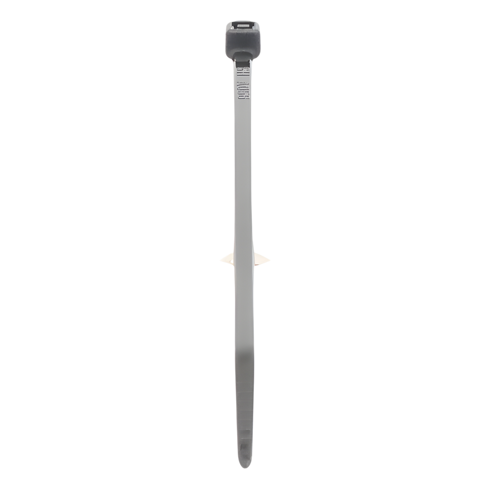 Cincho de Nylon 6.6 StrongHold™, 100mm largo x 2.5mm ancho, Color Negro, Exterior Resistente a Rayos UV, Paquete de 100pz