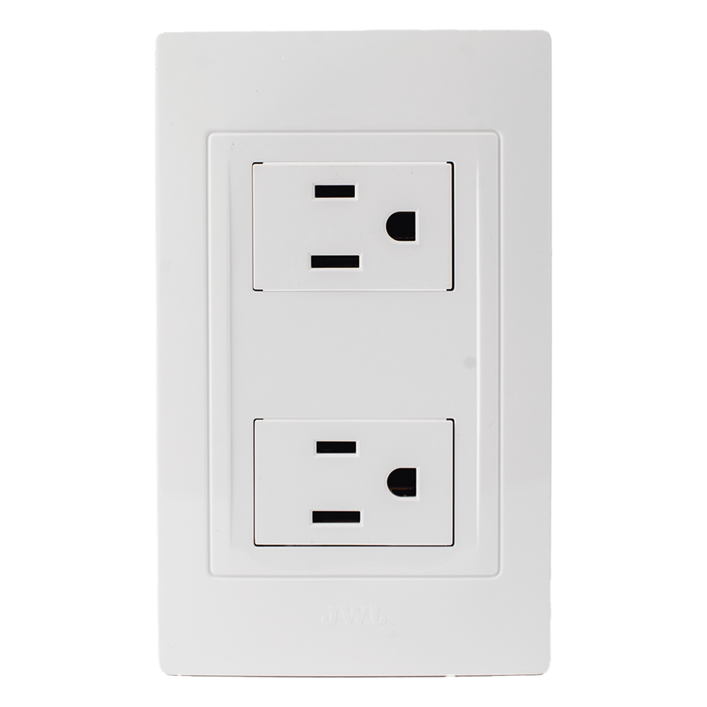 Contacto Dúplex de 127 V~60 HZ 15 A / Color Blanco.