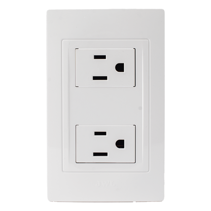 Contacto Dúplex de 127 V~60 HZ 15 A / Color Blanco.