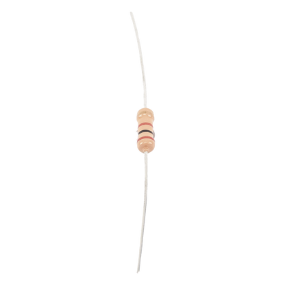 Resistencia de 2 k Ohm 1/2 Watt, 5% Axial, Película de Carbón