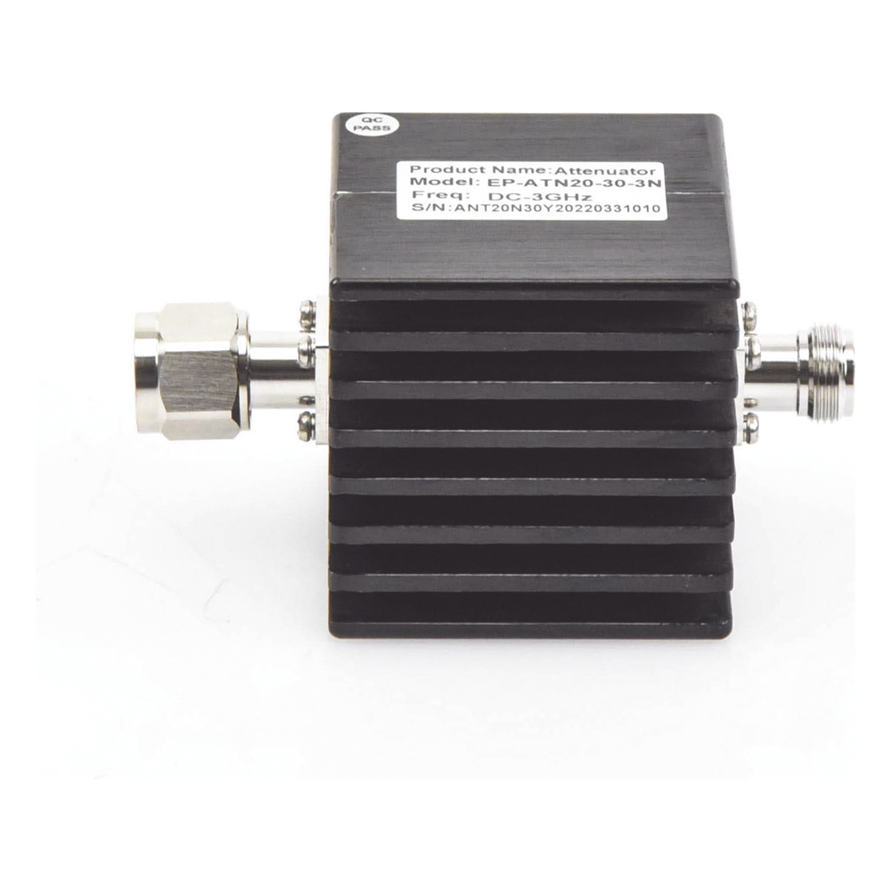 Atenuador en Línea de 30 dB / 20 Watt Máx. / CD-3 GHz / Interiores / N macho - N hembra