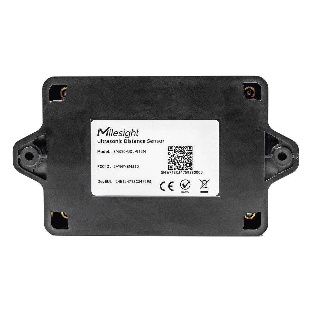 Sensor Ultrasónico de Distancia LoRaWAN / 3-450 cm / Acelerómetro 3 Ejes / IP67 / Monitoreo de Nivel / Telemetría para Ciudades Inteligentes y BMS