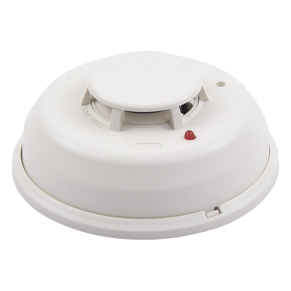 Detector Fotoelectrico de Humo de 4 Hilos con Relevador y Sensor de Temperatura, Serie i3