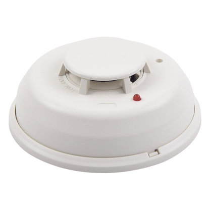 Detector Fotoelectrico de Humo de 4 Hilos con Relevador y Sensor de Temperatura, Serie i3