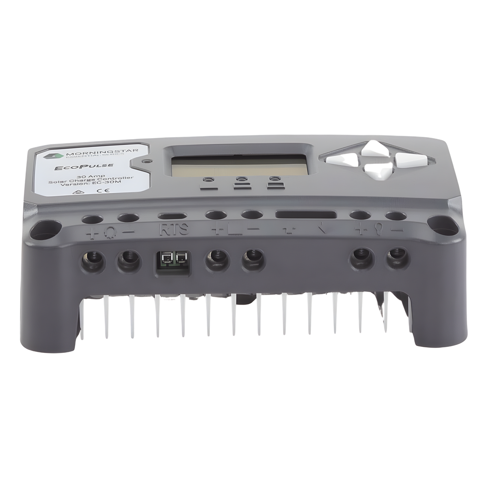Controlador solar 12/24 Vcc de 30 Amp. Con pantalla de medición