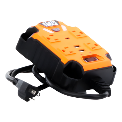 Multicontacto Powerbox 1, con 4 Salidas 120 Vca, 2 USB-A / 1 USB-C, Luces LED Integradas y Soporte Magnético