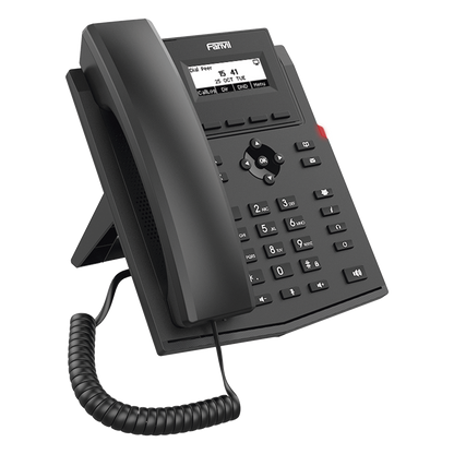 Teléfono IP / 2 Líneas SIP / Pantalla LCD 2.3" 132x64 / Audio HD G.722 y Opus / Conferencia 6 Vías / PoE 802.3af / Puertos Ethernet Duales 10/100