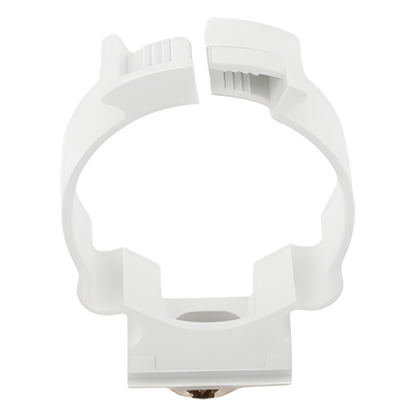 Soporte de collar (Abrazadera), PVC Auto-extinguible, cerrado para tubería de 32 mm