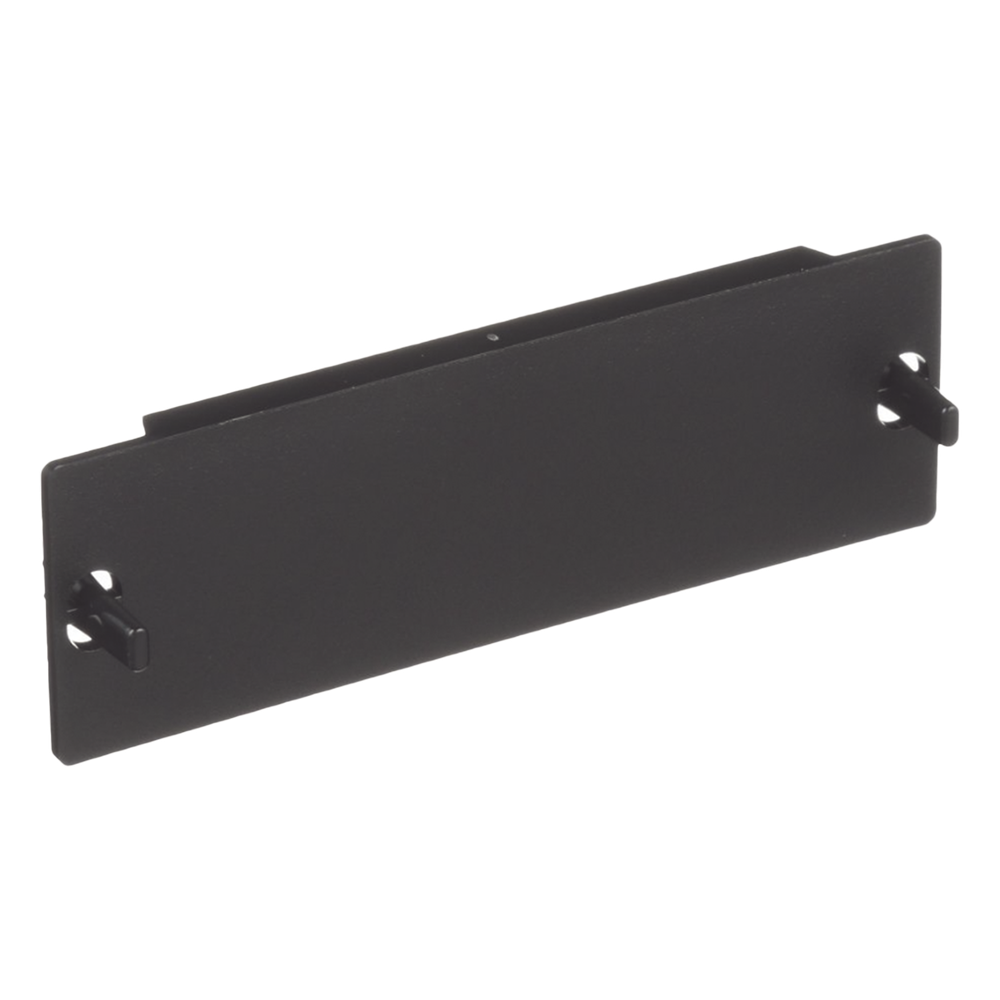 Placa Ciega FAP, Para Reservar Espacio de Uso Futuro en Paneles de Fibra Óptica, Color Negro