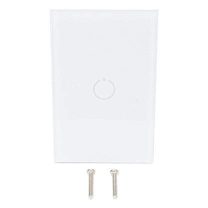 (ZWAVE) Interruptor On/Off panel táctil touch inalámbrico Zwave Plus 1 boton. Compatible con Hubitat HC8, Álula M2M, otro