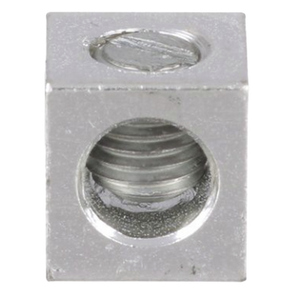 Conector Mecánico de Aluminio, de Un Orificio 1/4" y Un Barril, para Cable de 14 a 2 AWG. 1 Pieza