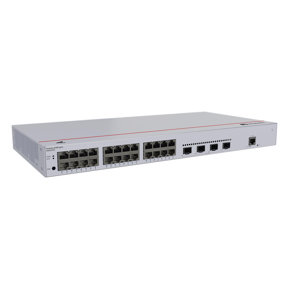 Switch de Acceso Gigabit Administrable Capa 2 / 24 puertos 10/100/1000 Mbps / 4 Puertos 10GE SFP+ Uplink / ERPS / IMGP Snooping / DHCP Snooping