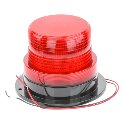 Burbuja Brillante de Larga Vida Útil, con 8 LEDs Color Rojo, Domo Rojo, 12Vcd