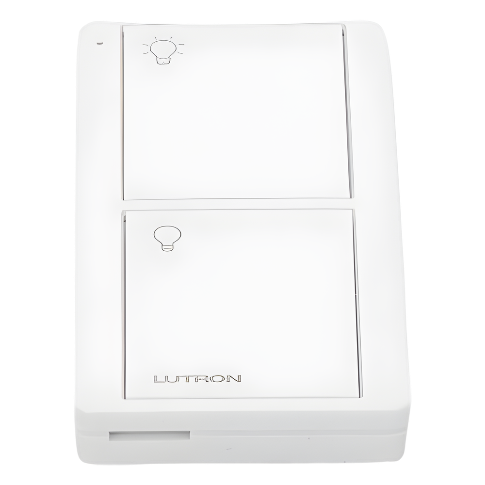 Control remoto inalámbrico Pico de 2 botones para encender y apagar luces, usable como control de mano o de pared, compatible con Caseta Wireless