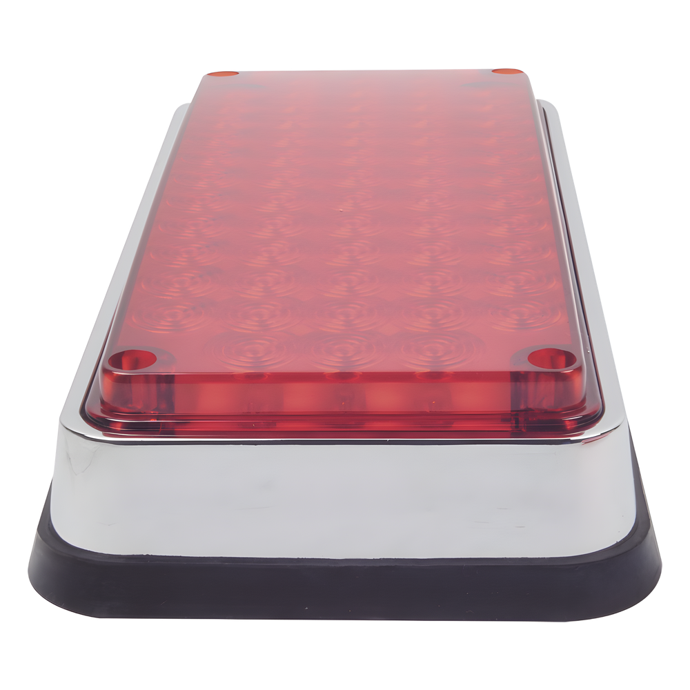 Luz de Advertencia de 7X3", Color Rojo, Ideal para Ambulancias