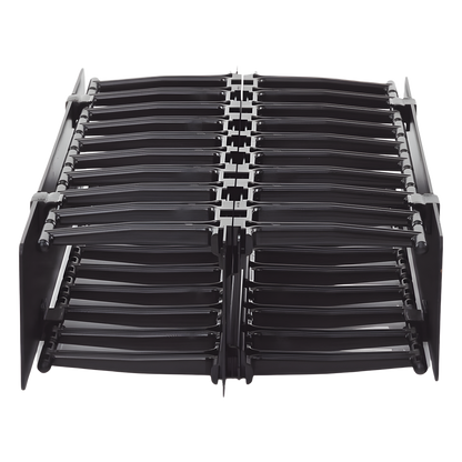 Organizador de Cable Horizontal RouteIT, Doble, Para Rack de 19in, 4in de profundidad, 2UR