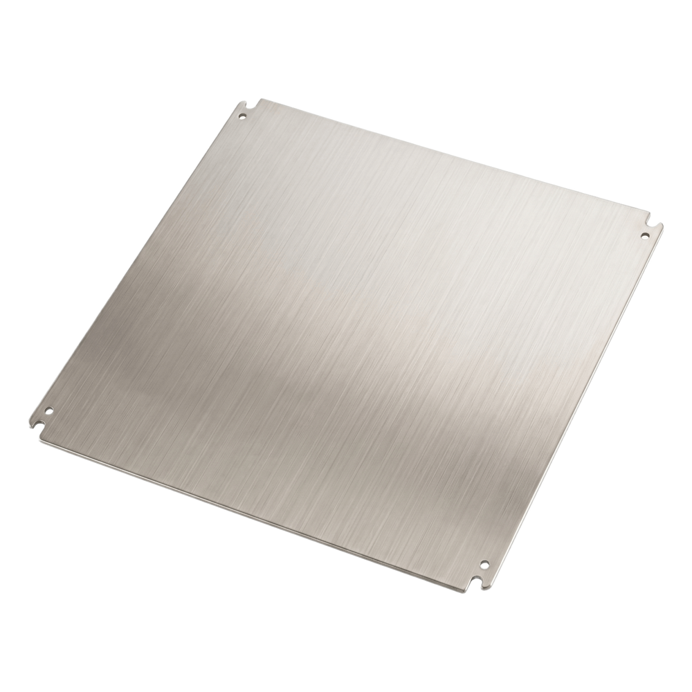 Gabinete de Acero Inoxidable 304L ASR IP66 240x240x150 mm (9.4 x 9.4 x 5.9 in) / 2 Cerraduras / Montaje Placa 2 mm