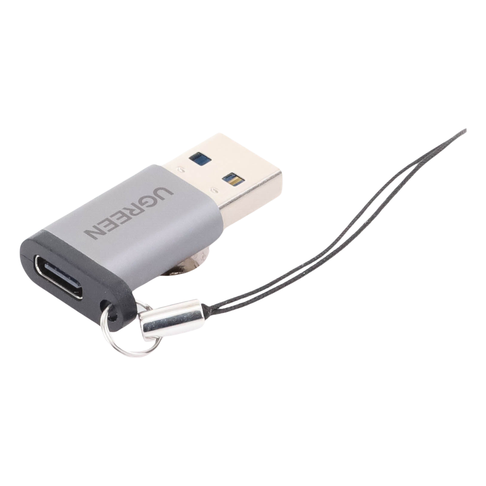 Adaptador USB 3.0 Macho a USB-C 3.1 Tipo C Hembra |Carga y Sincronización de Datos | Admite Corriente de 3A | Transferencia de hasta 5 Gbps | Amplia