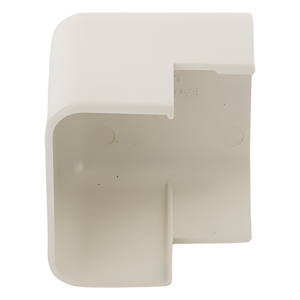 Esquinero exterior, para uso con canaleta LD10, material ABS, Color Blanco Mate