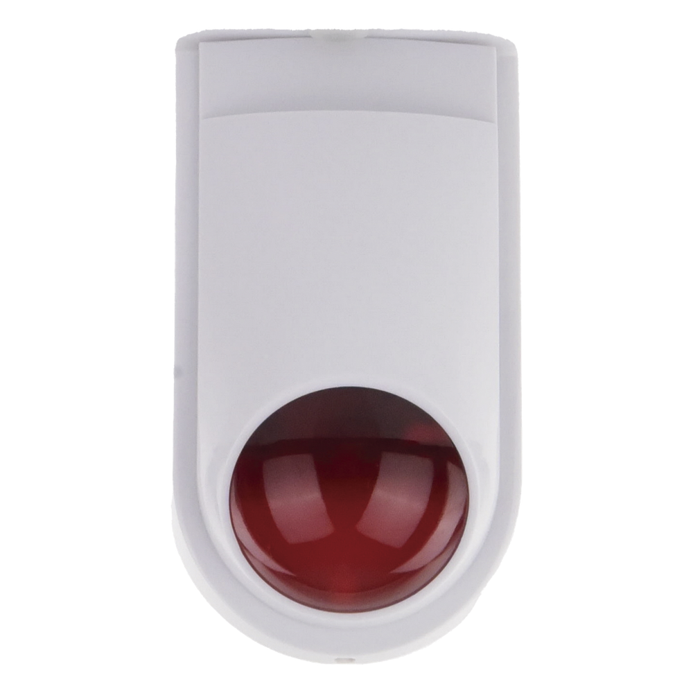 Sirena Estrobo SFIRE SF-06R / 110 dB / 12 VCC / Estrobo Rojo Integrado / Uso Interior y Exterior