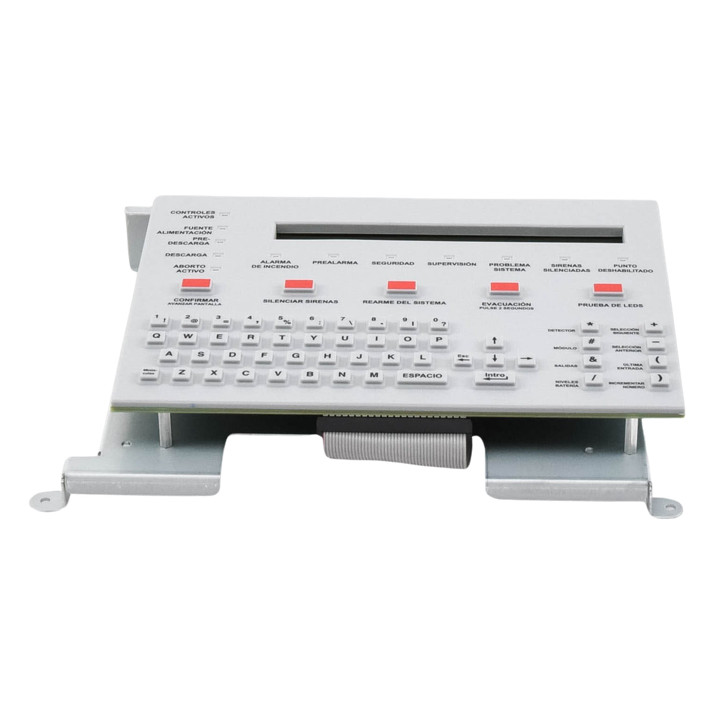 Teclado con pantalla LCD retroiluminada de 80 caracteres, en español, para paneles NOTIFIER serie ONYX