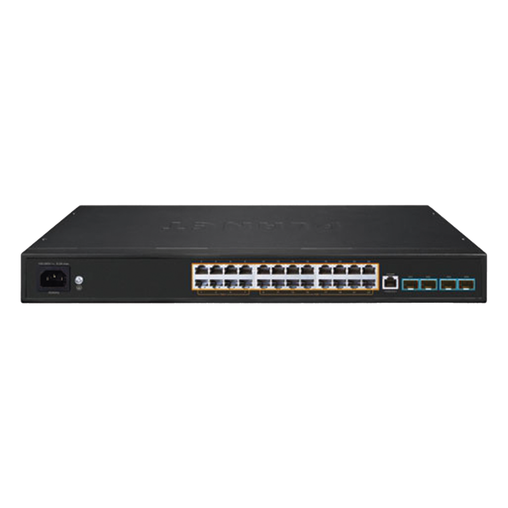 Switch AV Profesional para Integraciones Audiovisuales, , 8 Puertos PoE Gigabit 802.3bt, 16 Puertos PoE Gigabit 802.3at, 4 Puertos SFP 10 G, Hasta
