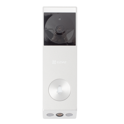 Doorbell de Batería Recargable con Transformador de 5Vcc o Panel Solar (Incluye Panel) / 3 megapíxel / Doble Lente / Protección IP65 / Audio de Dos