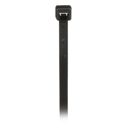 Cincho de Nylon 6.6, 203mm largo x 3.6mm ancho, Color Negro. Paquete de 1000 Piezas