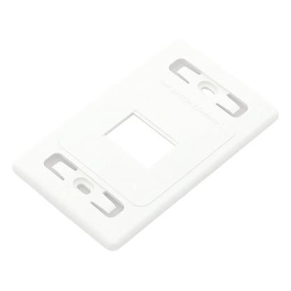 Placa de Pared Modular MAX, de 2 Salidas, Color Blanco, Versión Bulk (Sin Empaque Individual)