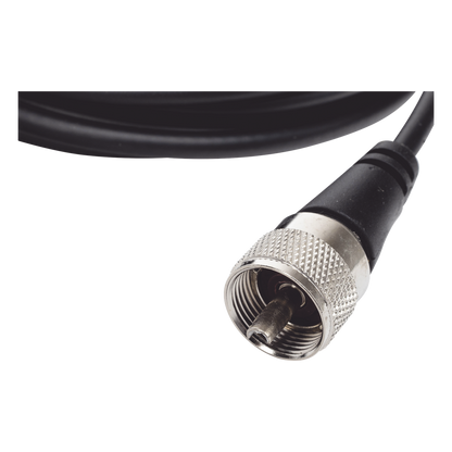 Montaje magnetico para antenas de 3/4" (Nmo), 5 m de cable RG-58A/U, conector UHF (PL-259) macho, diámetro de 5"