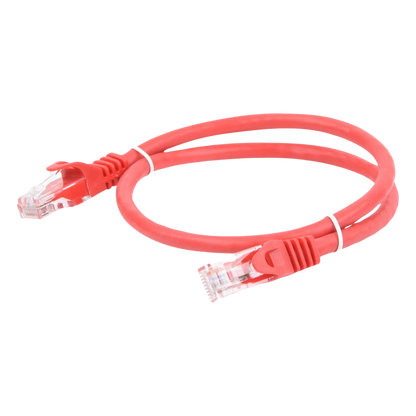 Cable de Parcheo UTP Cat6 - 0.5 Metros (1.64 Pies) - Rojo