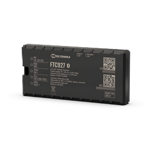 Rastreador GPS Vehicular 4G LTE Cat 1 / Precisión GNSS Mejorada / Dead Reckoning / Bluetooth® 5.4 LE / Detección de Jammer y Bloqueo Remoto